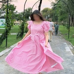 Check Pink Dress