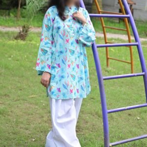 Blue Floral Shirt